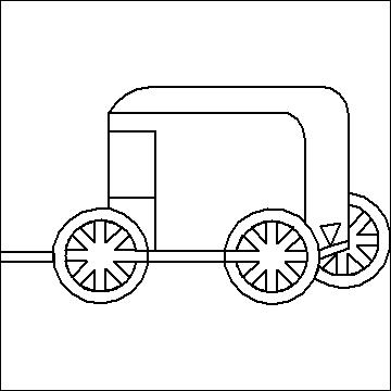 (image for) Amish Wagon-L00969 - Click Image to Close